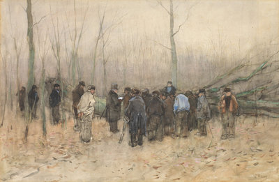 Anton Mauve (1838-1888), Lumber Sale, 1881